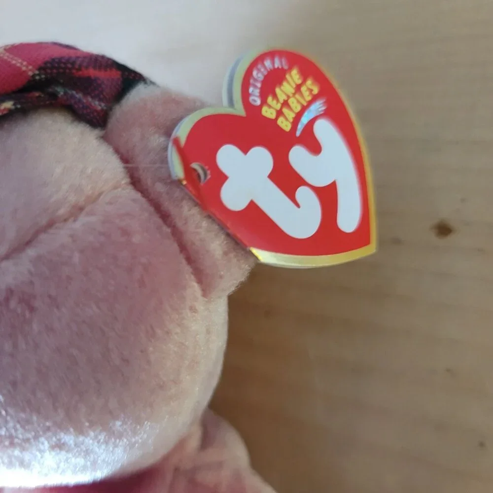 Ty Beanie Baby PGA Tour‎ ChariTee Bear With Plaid Cap